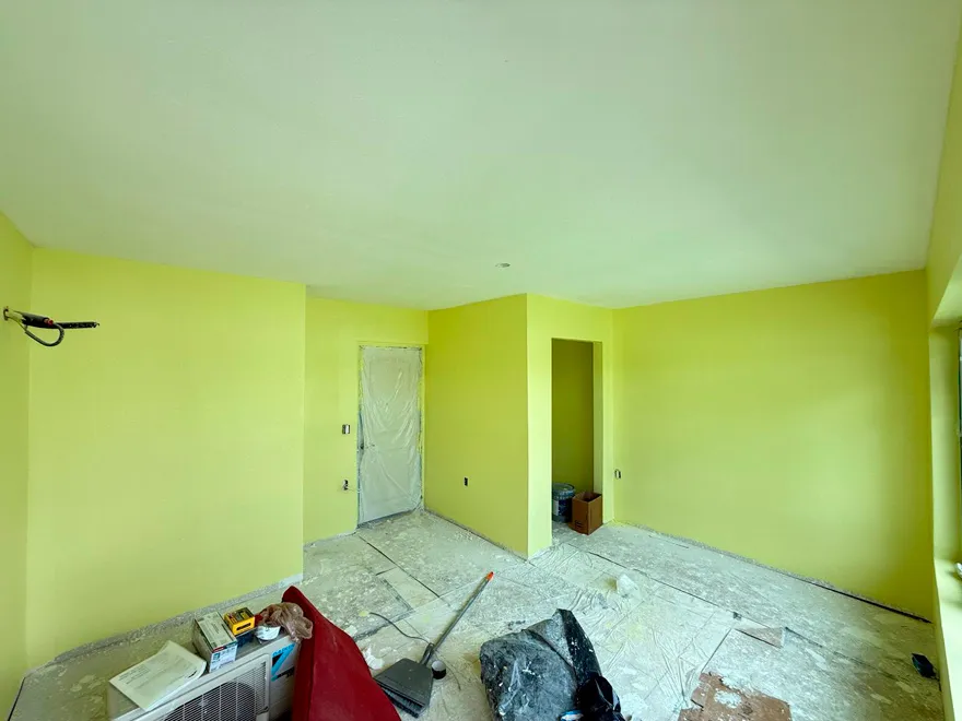 Freshly painted interior in newly added room – New Port Richey