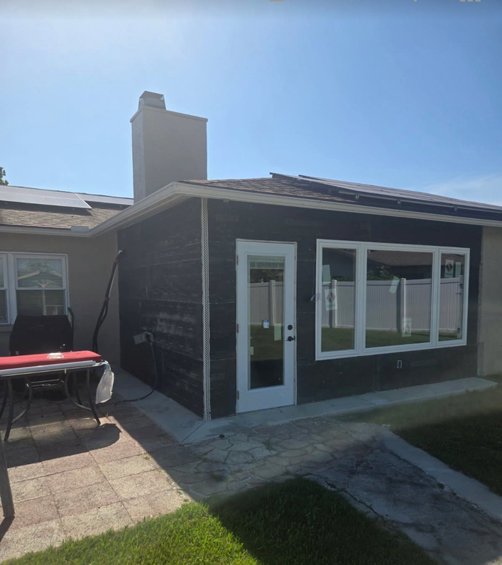 Exterior wall prepared with lath for stucco installation – New Port Richey.